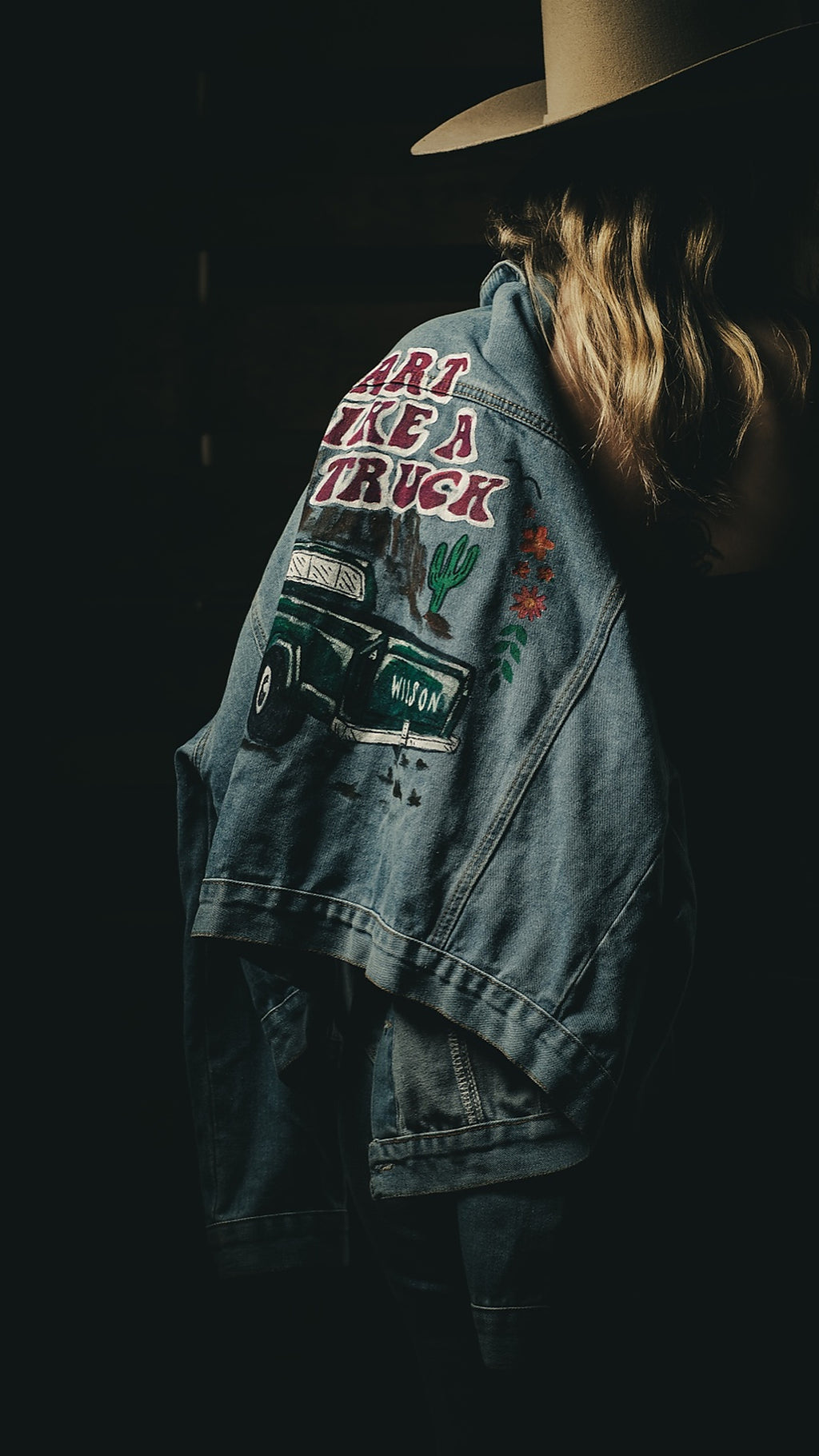Custom Painted Denim Jacket